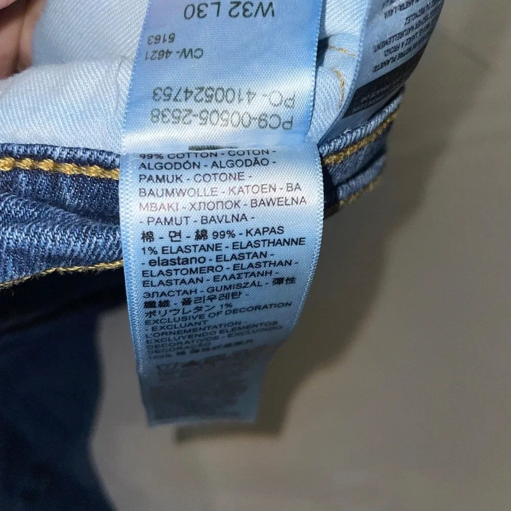 Levis 505 Regular Fit Jeans Mens 32x30‎ Blue Straight Leg Denim 00505-2538